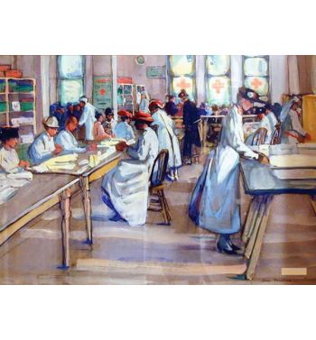 Red Cross Work Room Th Avenue Nyc During the War