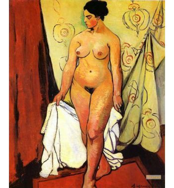 Nude Woman With Drapery 1919