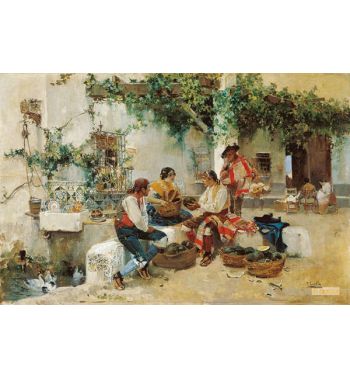 Selling Melons 1890