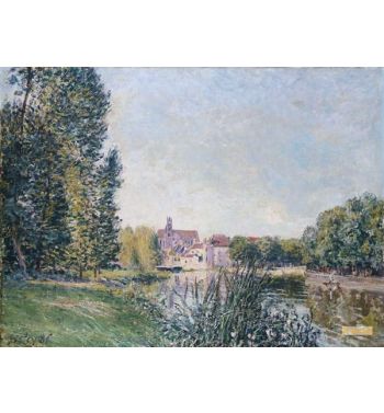 The Loing And The Church At Moret 1886