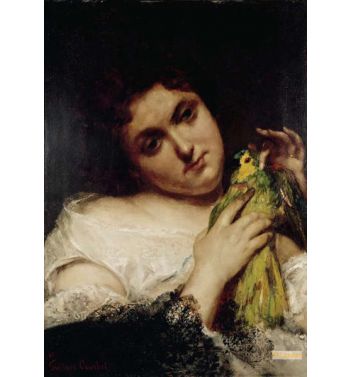 Portrait Of A Lady With A Parrot