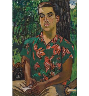 Richard With Dog, 1954
