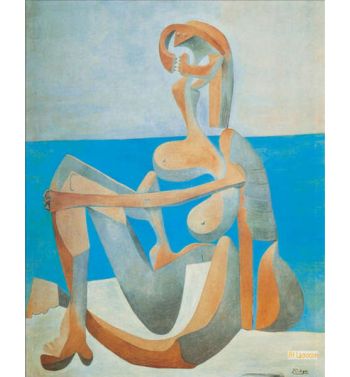 Bather Sitting On The Seaside 1930