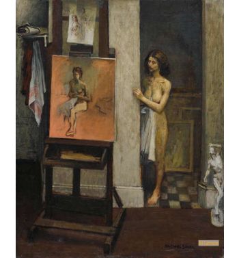 Nude Model in Studio