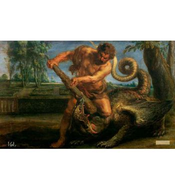 Hercules Killing The Dragon Of The Garden Of The Hesperides