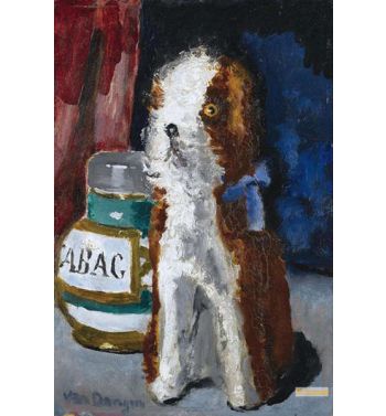Blue Ribbon Dog And Tobacco Pot