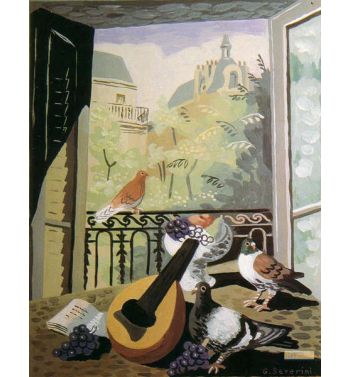 Window With Pigeons