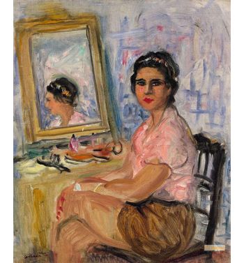 Brown In Front Of His Mirror, Madame Barberi, Circa 1950