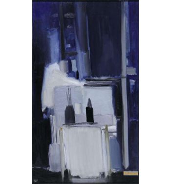Coin D’Atelier Fond Bleu