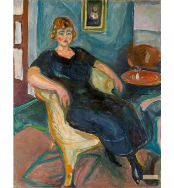 Model In Wicker Chair, 1920S