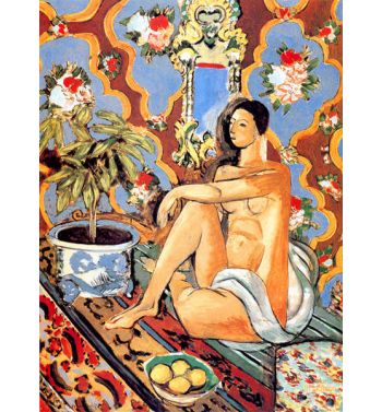 Figure On An Ornamental Background