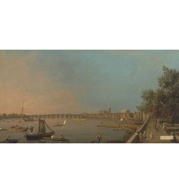The Thames From The Terrace Of Somerset House Looking Toward Westminster 