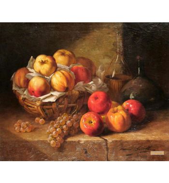 Still Life Of Fruit On A Ledge
