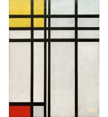 No I Opposition Of Lines, Red And Yellow