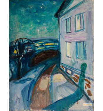 House Wall In Moonlight, 1920S