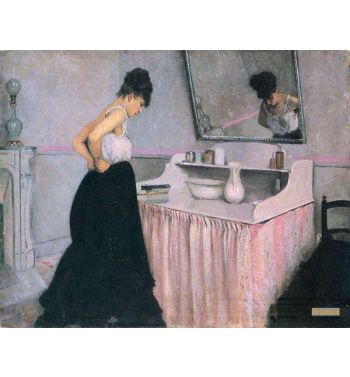 Woman At A Dressing Table
