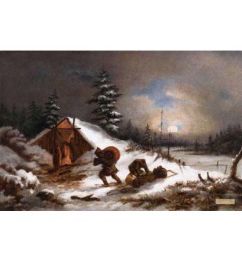 Camp At Moonlight Circa 1860