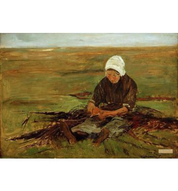 Sitting Woman From The Front