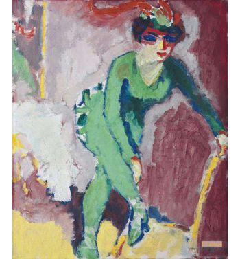 The Woman At The 1900S Green Tights