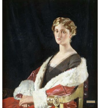 Portrait Of Nancy Oswald Smith Seated Half Length