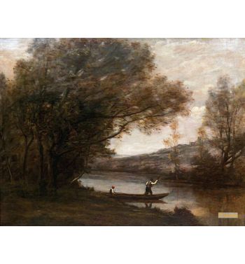 Landscape With Two Characters On A Boat