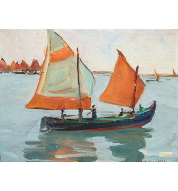 A Sailboat Chioggia Italy