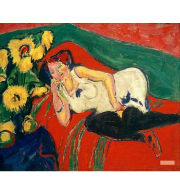 Lying Woman In White Shirt
