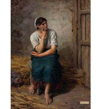 Paysanne Au Repos, Peasant Girl Resting