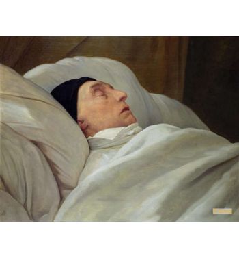 Marie Joseph 1757 1834 Marquis De La Fayette On His Deathbed