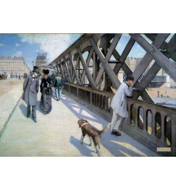 View Of The Pont De L'Europe In Paris In 1876
