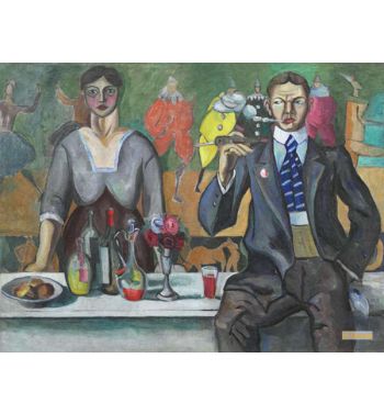 Portrait of Natalia Goncharova and the Artist