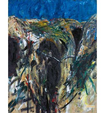 Figure in Mountain Landscape