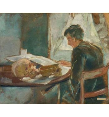 Andreas Studying Anatomy, 1886