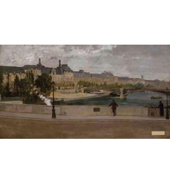 Vue Du Louvre Du Pont Royal