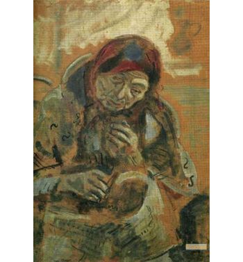 Old Woman With A Ball Of Yarn 1906