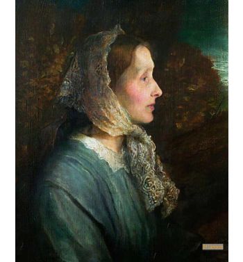 Portrait Of Emily Tennyson Wife Of Alfred Tennyson