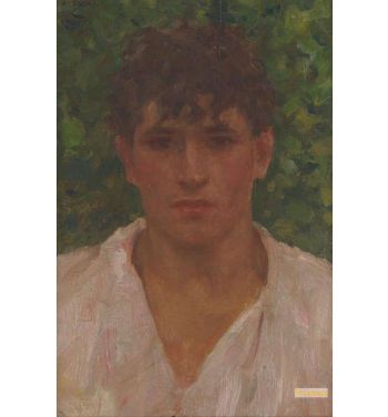 Portrait Of A Young Man With Open Collar