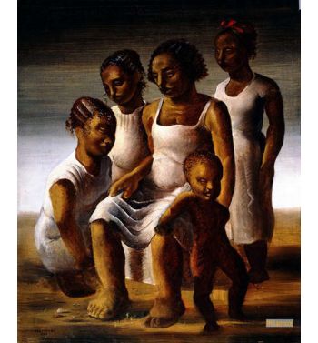 Group Of Women And Child, 1936
