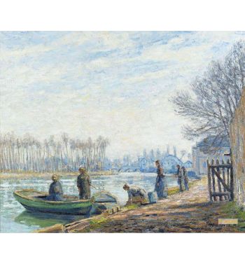 Fishermen At Moret sur Loing