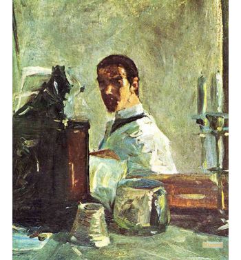 Self Portrait Looking In A Mirror