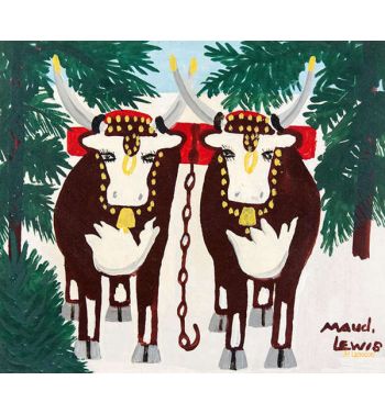 Oxen In Winter Four Legs