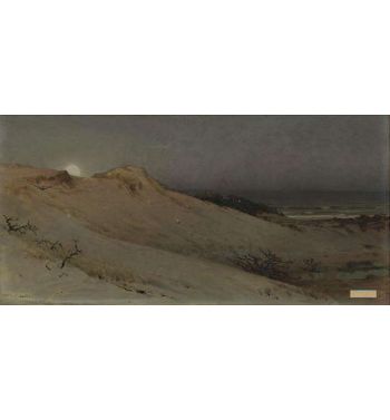 Sandhills Moonrise, Moonrise Over The Dunes