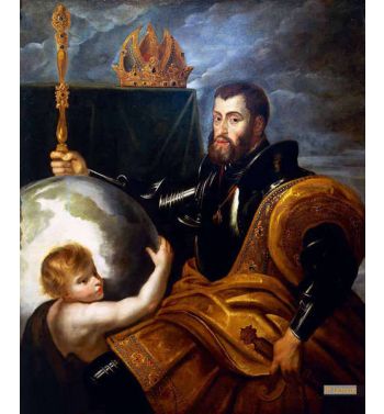 Allegory On Emperor Charles As Ruler Of Vast Realms