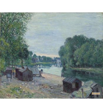 Huts At The Edge Of The Loing; Cabanes Au Bord Du Loing 1896