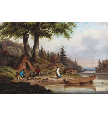 Indian Family Camp 1850