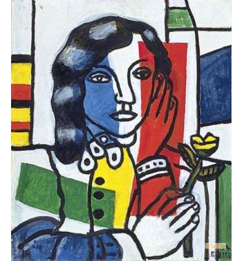 Young Girl Holding A Flower
