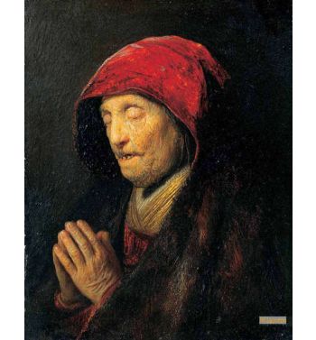 Bust Of An Old Woman At Prayer