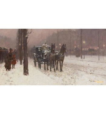 Paris Winter Day 1877