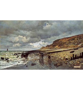 The Point Of The Hève At Low Tide 1865