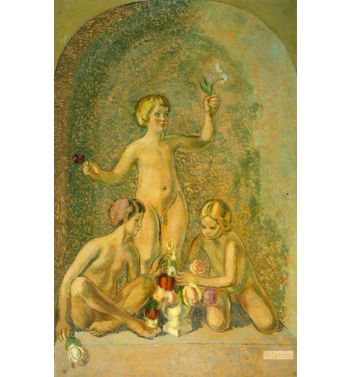 Children Arranging Flowers